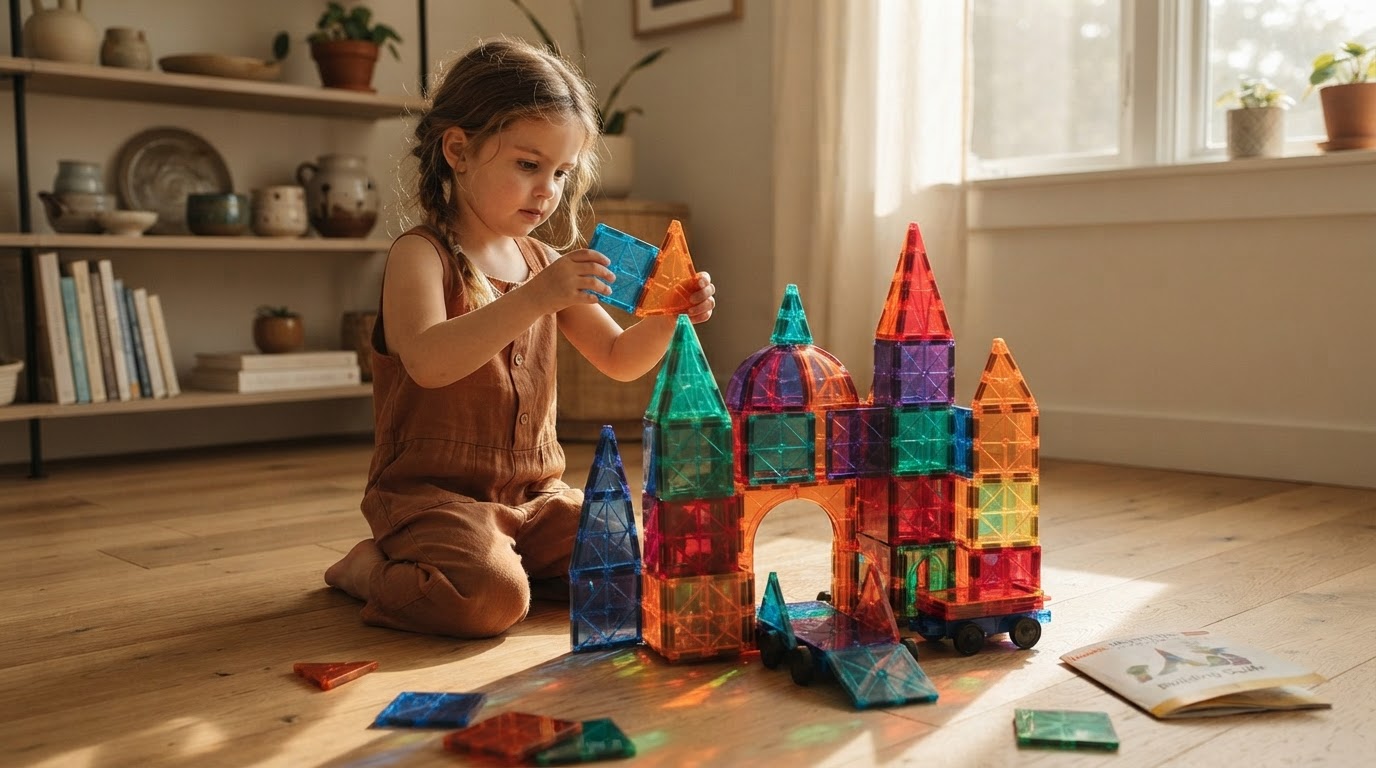 Why are STEM Magnetic Tiles essential for building toys?