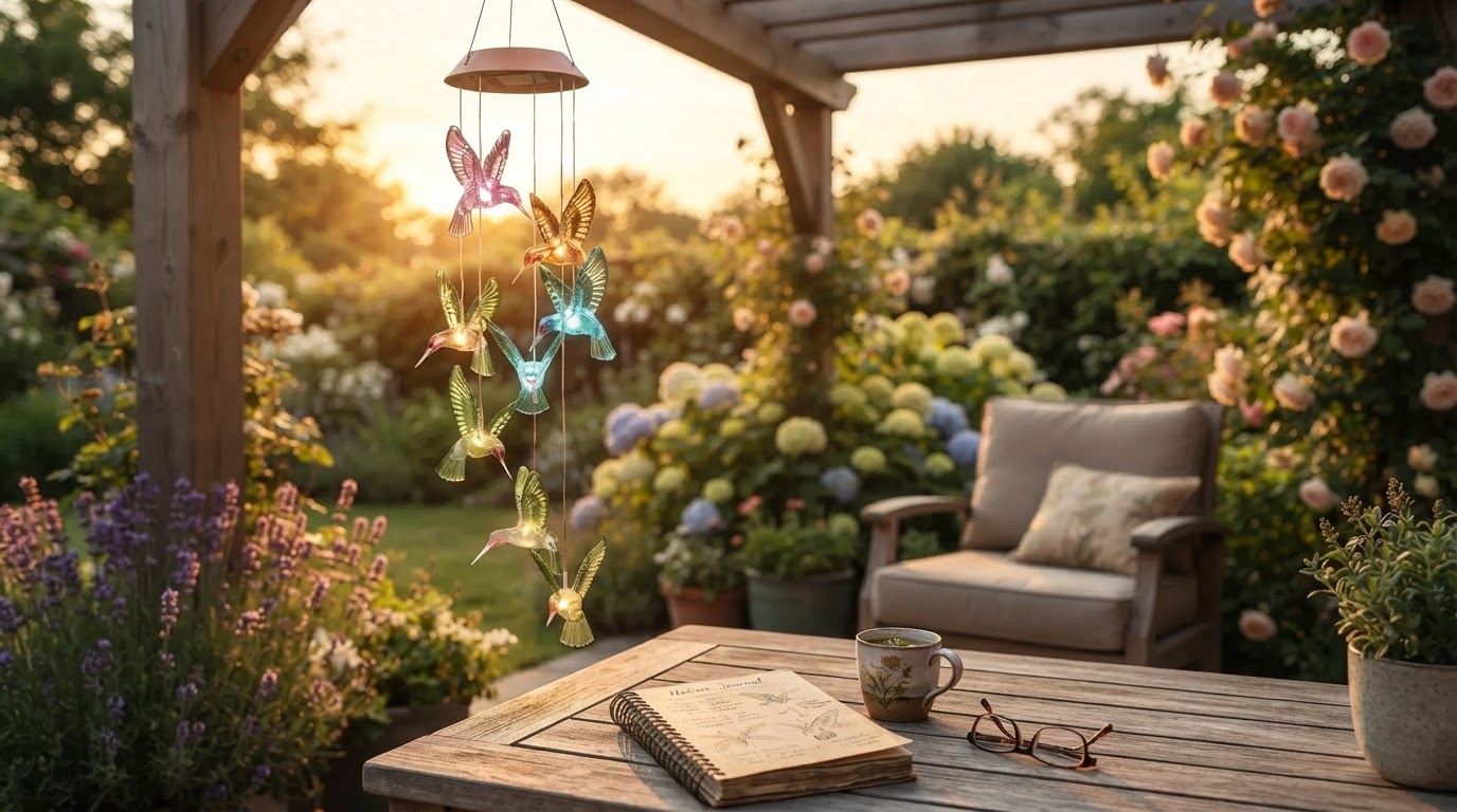 Solar Hummingbird WindChimes Runtime Limits and Physics
