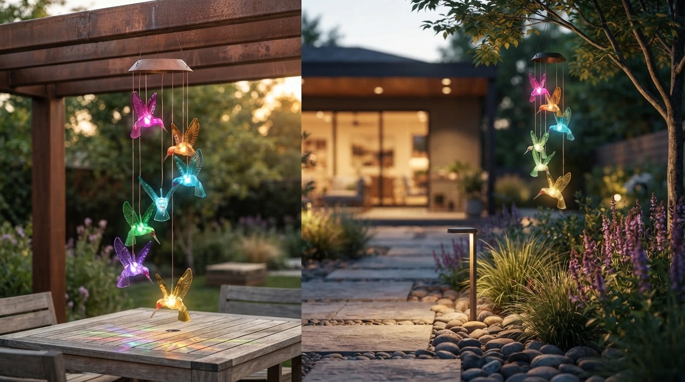 Integrating Solar Hummingbird WindChimes into Garden Design