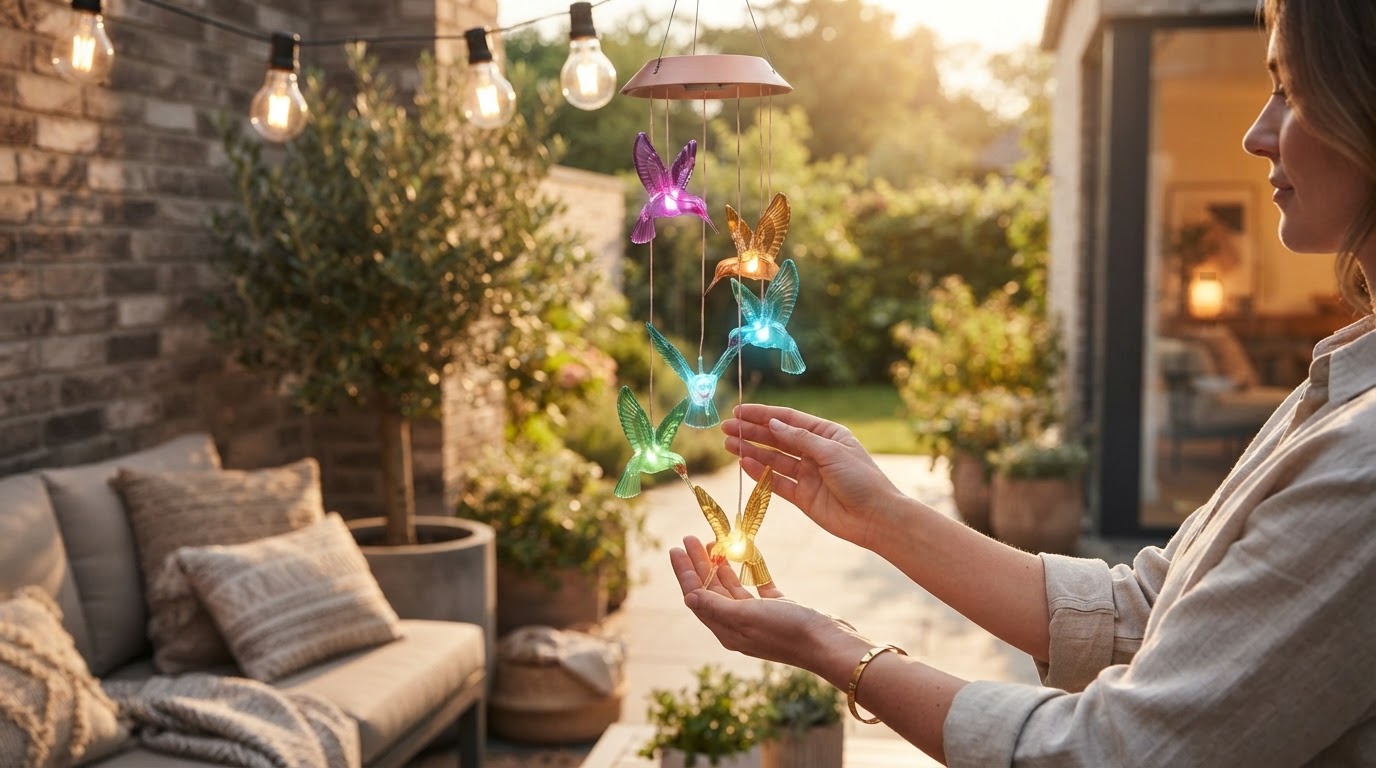 How do Solar Hummingbird WindChimes LED lights perform?