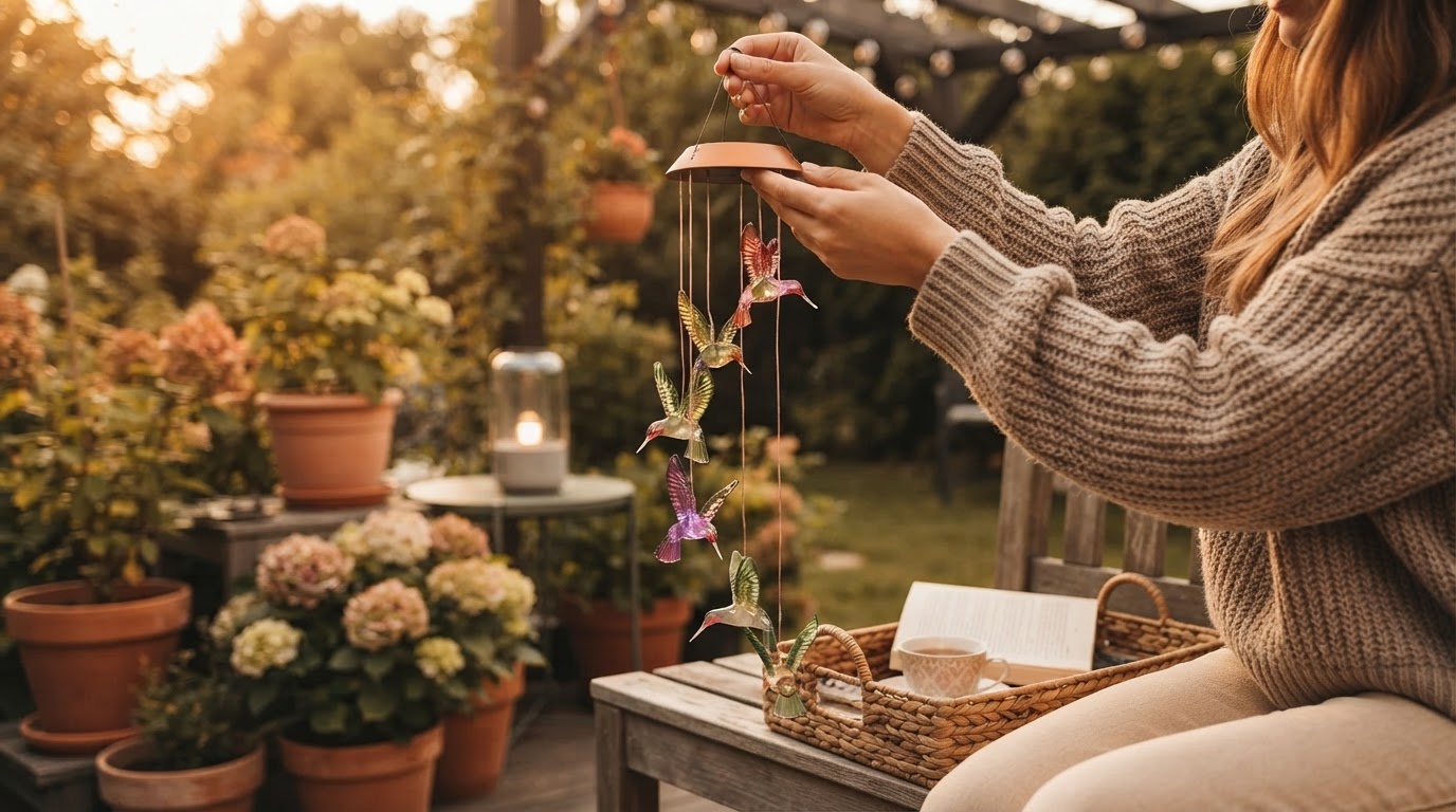 Why choose Solar Hummingbird WindChimes for yard art?