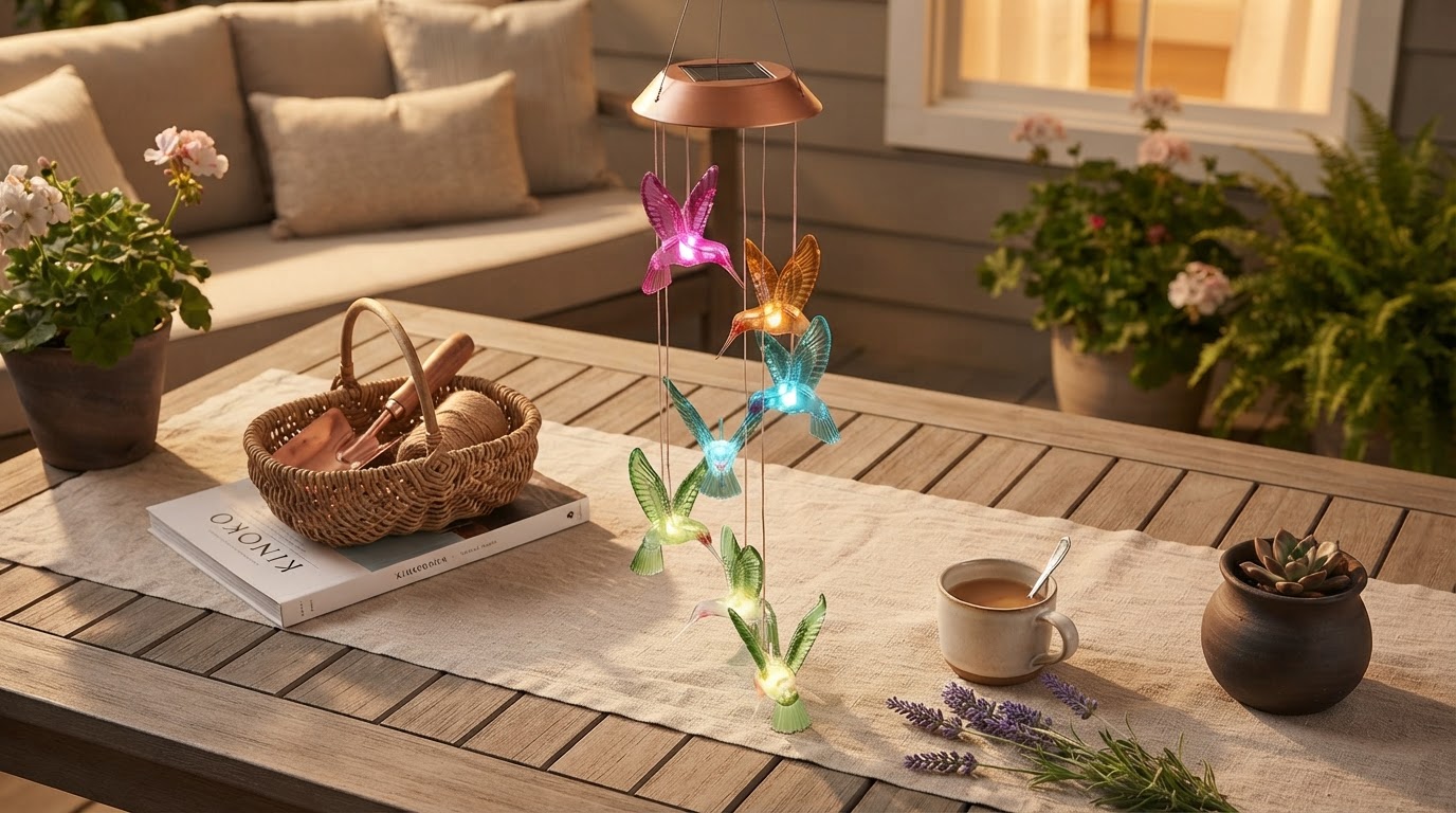 Optimizing Patio Spaces with Solar Hummingbird WindChimes