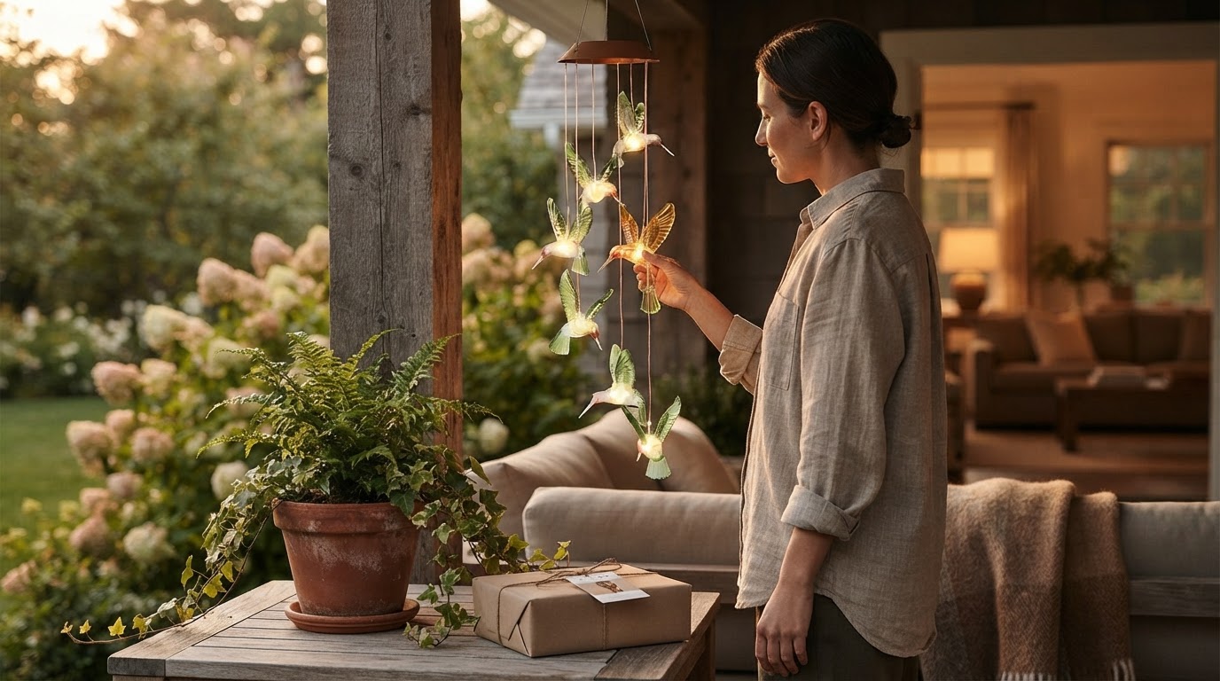 Selecting Solar Hummingbird WindChimes for Garden Gifting