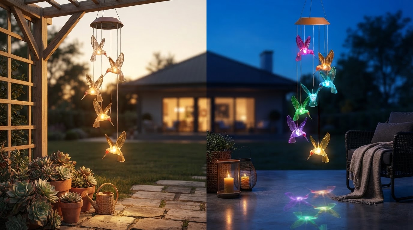 Solar Hummingbird WindChimes and the Color Changing Spectrum