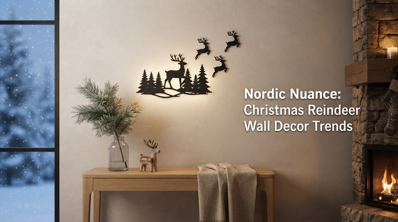 Nordic Nuance: Christmas Reindeer Wall Decor Trends