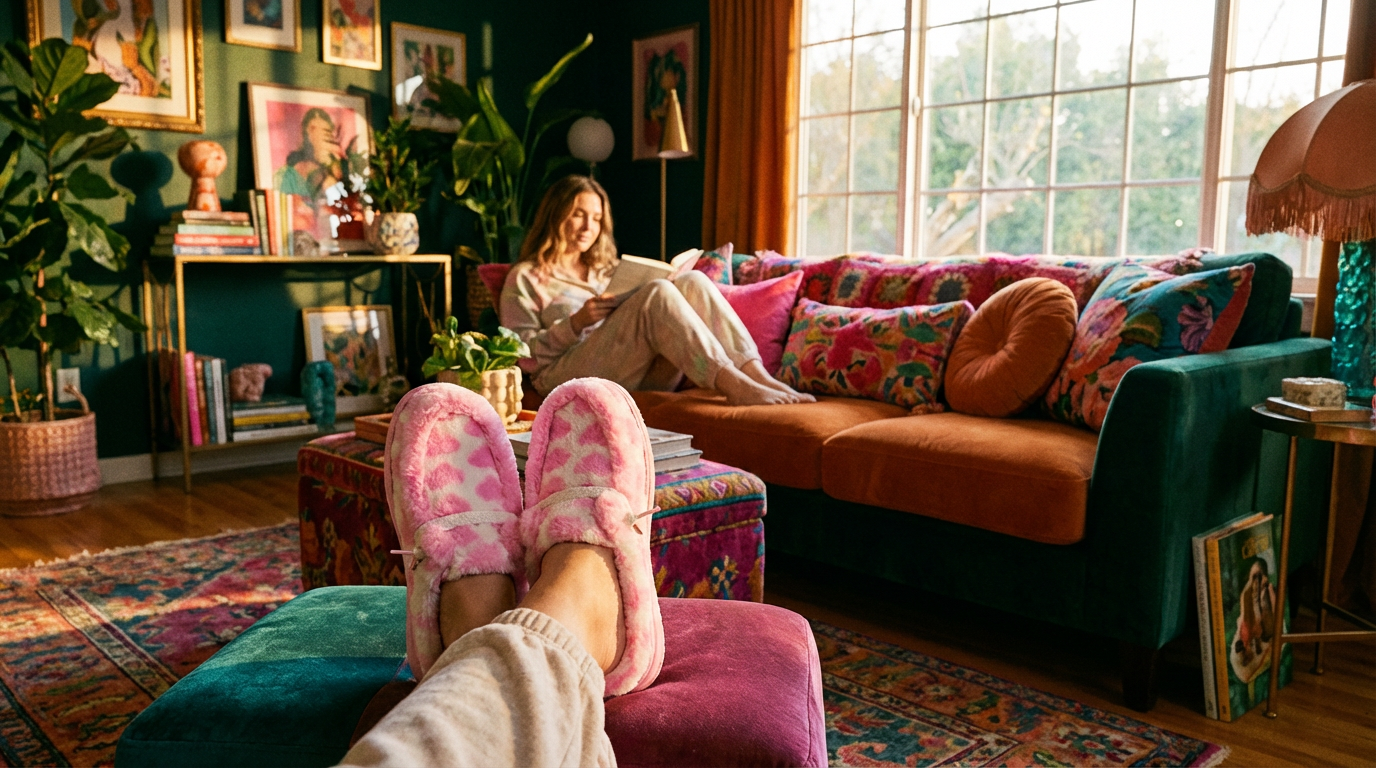 Dopamine Dressing Hits the Floor: The Rise of Vibrant Wendy House Slippers in Home Decor