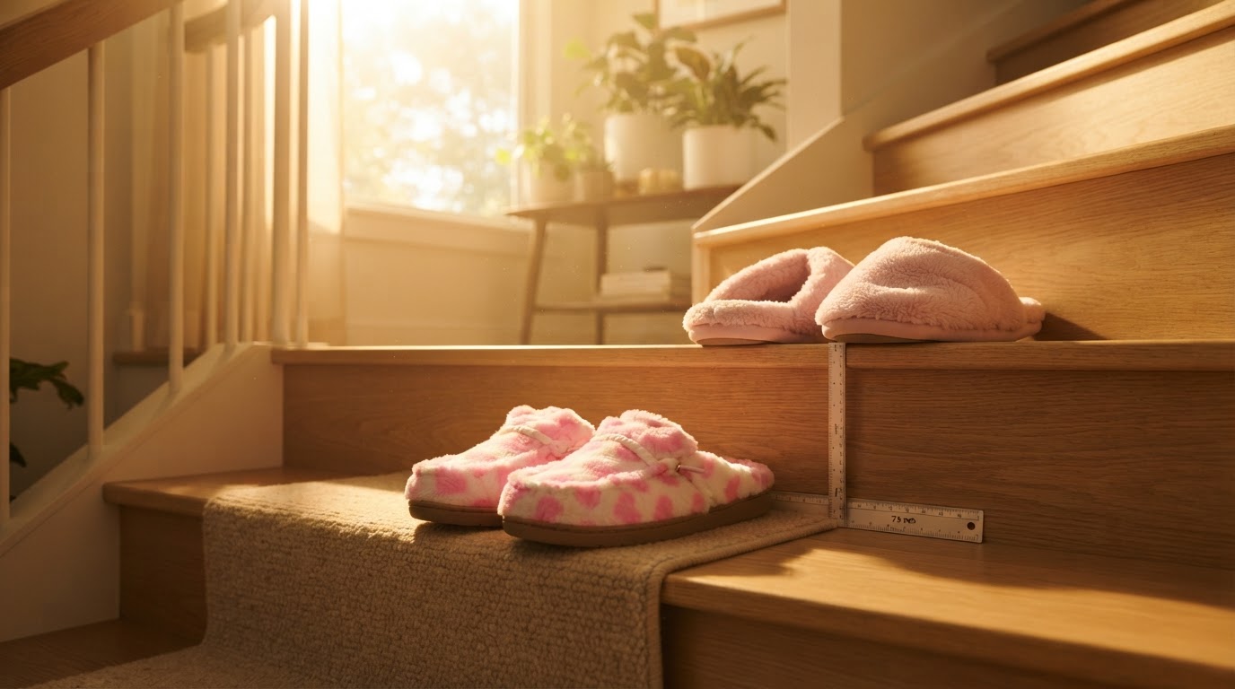 I changed my mind about house slippers after testing stairs