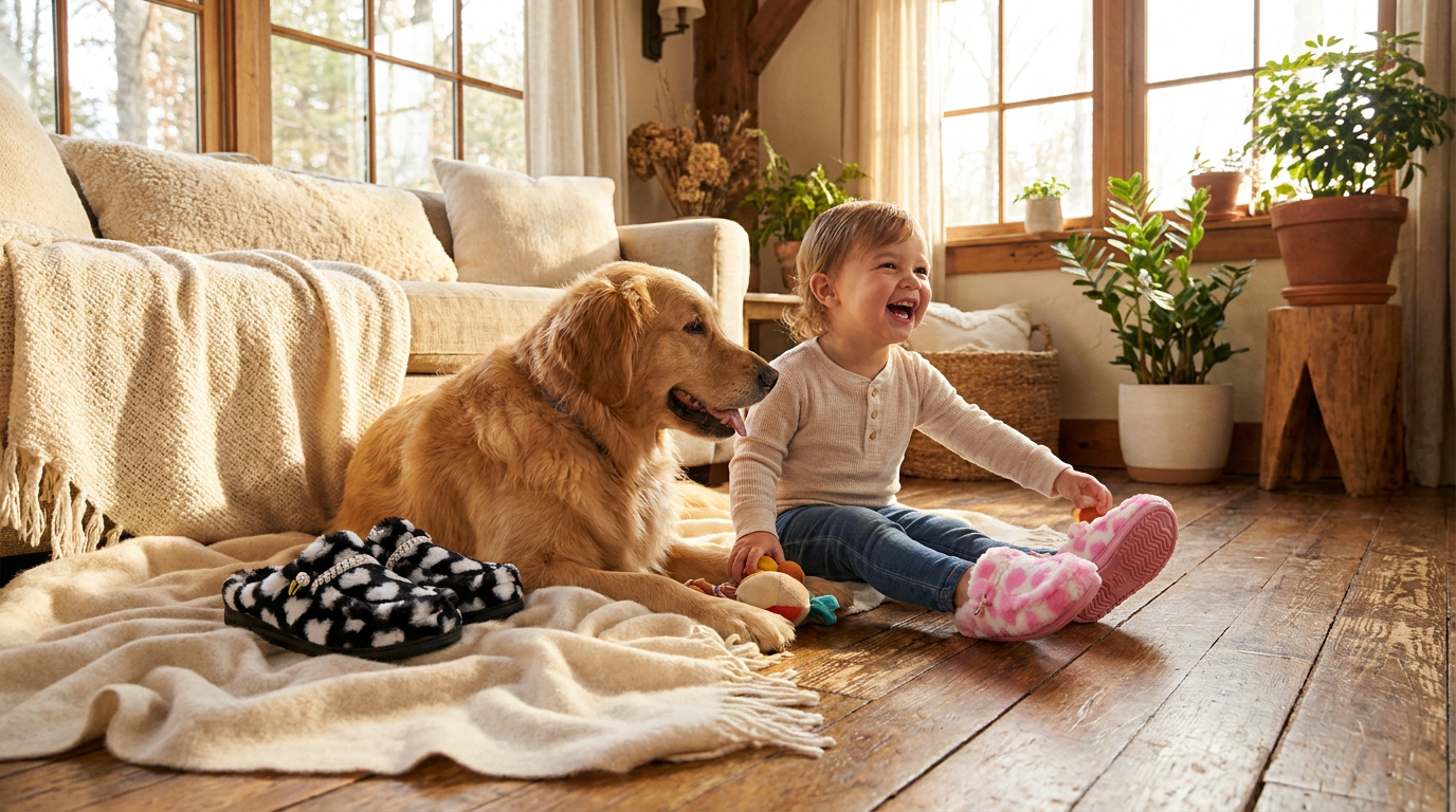 How do Wendy House Slippers balance traction and comfort?