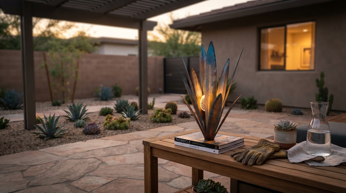 Field Testing the Blue Metal Agave Solar Light