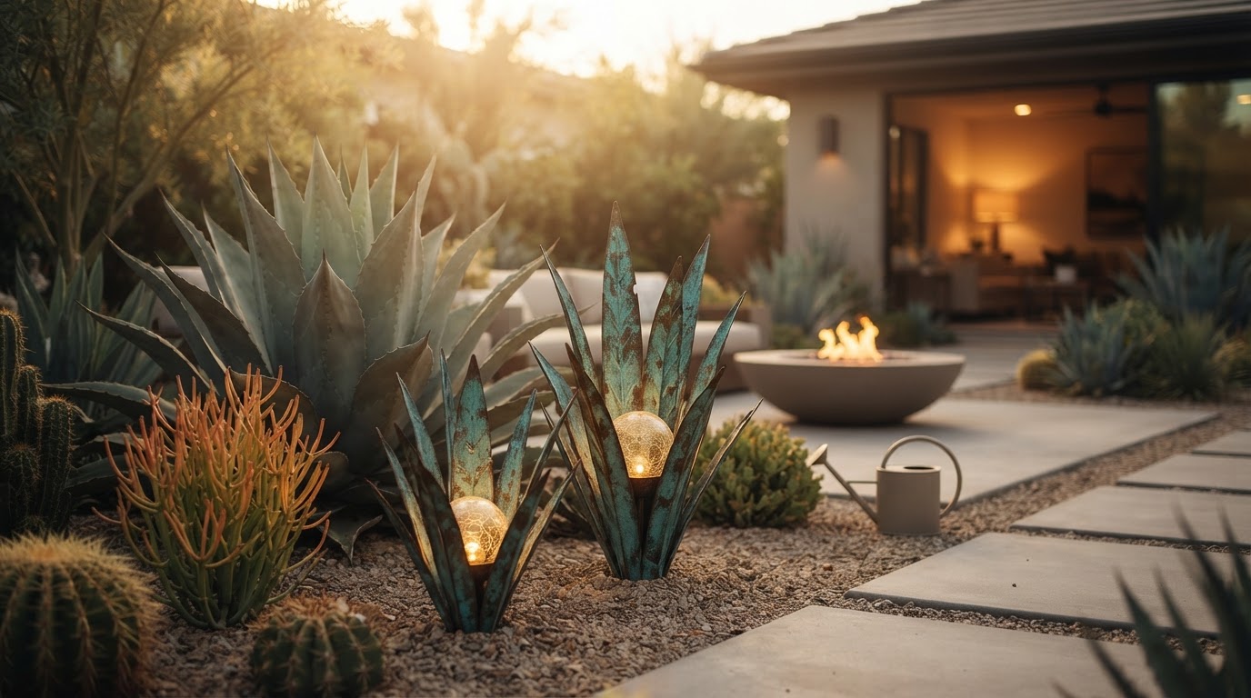 Desert Oasis Trends vs. The Reality of Solar Agave Lights