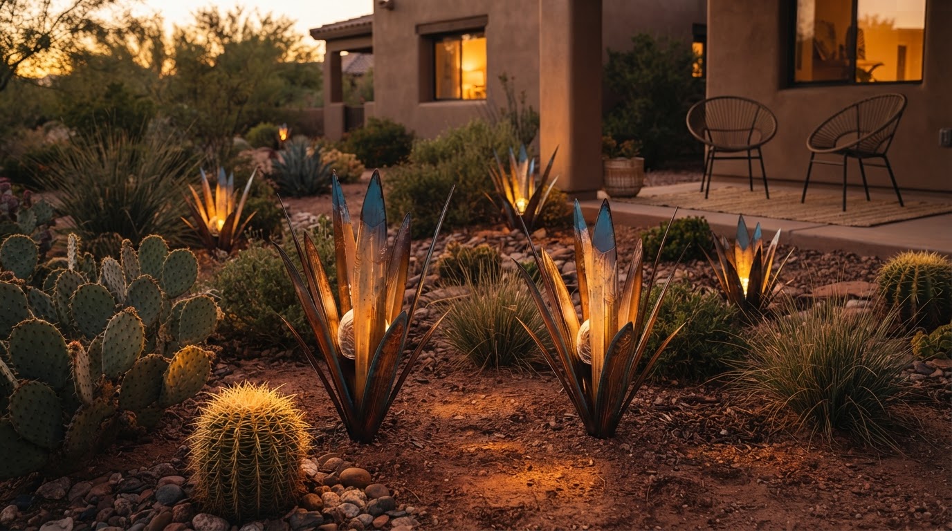 Why choose Solar Agave Lights for desert garden stakes?