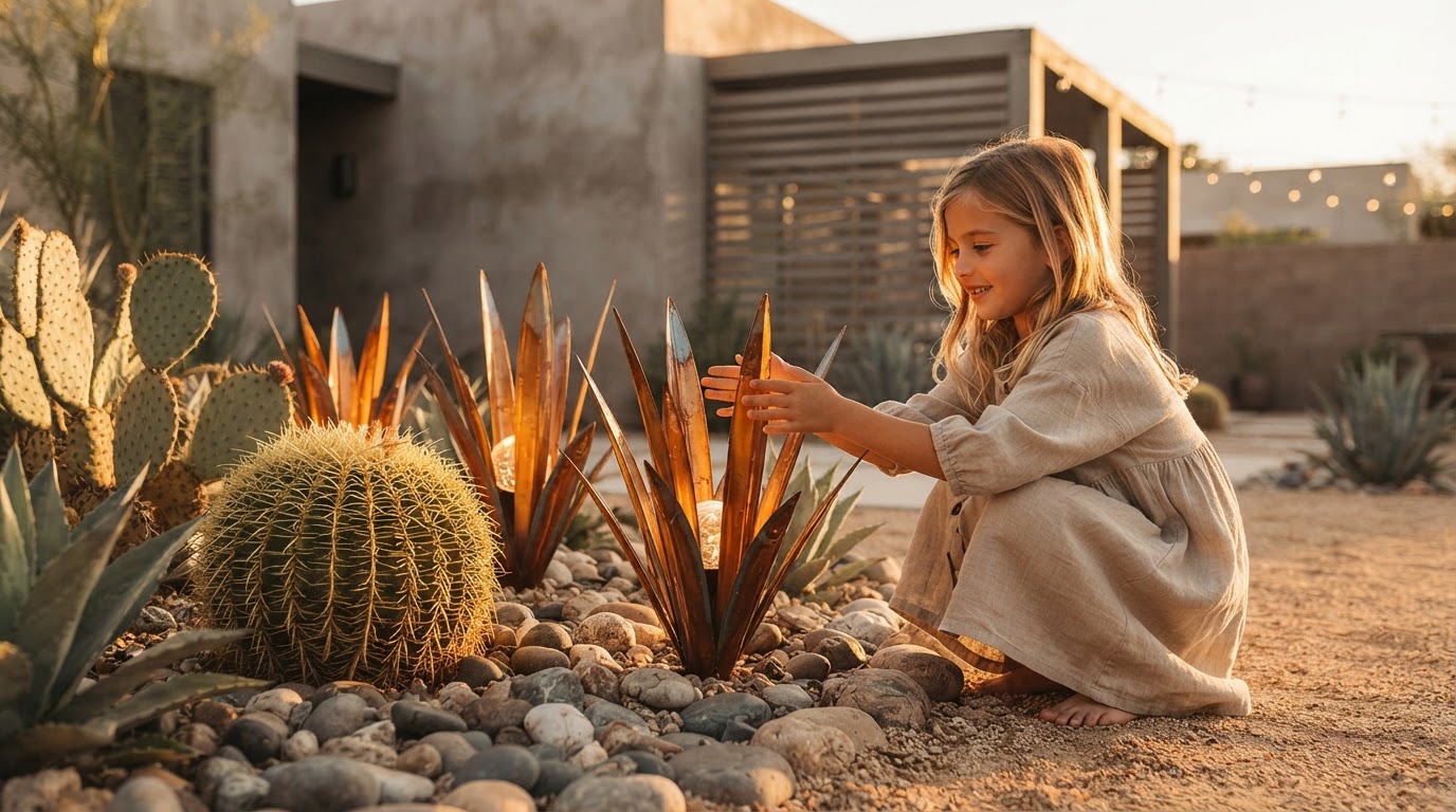 5 Steps to Installing Solar Agave Lights in Desert Gardens