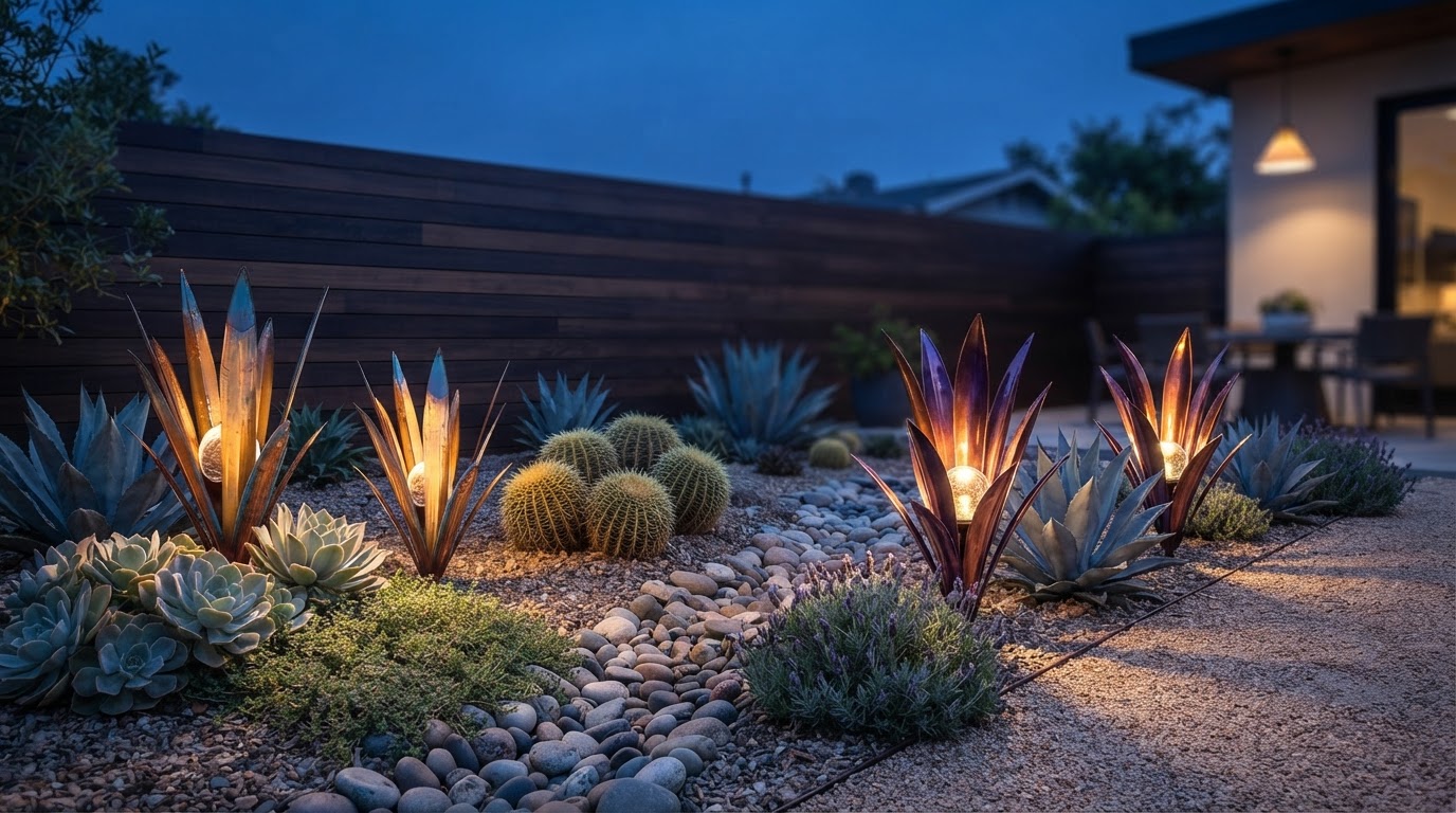 Evaluating Solar Agave Lights for Arid Garden Lighting