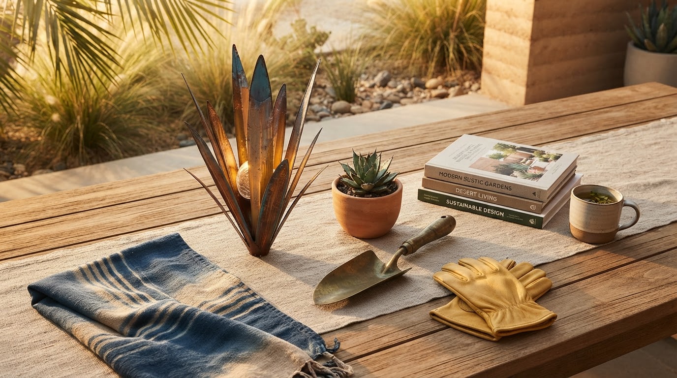 Enhancing Desert Landscapes with Solar Agave Lights