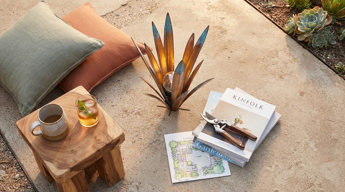 Solar Agave Lights for Modern Patio Decor