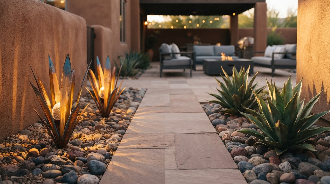 Is a Solar Agave Lights fixture better than faux agave?