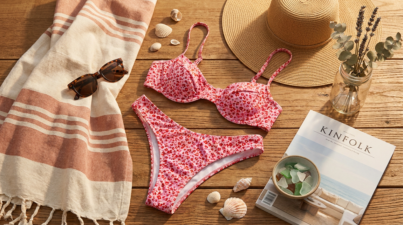 Floral Print Bikini Set Selection for Ditsy Patterns