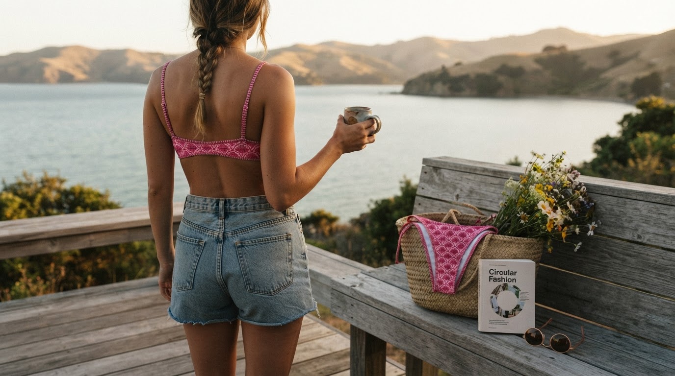 What defines a sustainable Floral Print Bikini Set?