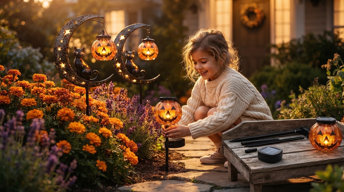 The 4-Point Setup for Solar Meow Decor Light Ornaments