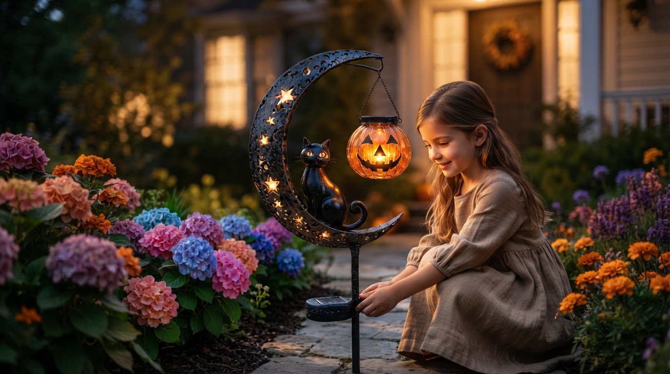 Installing the Solar Meow Decor Light for Garden Memorials