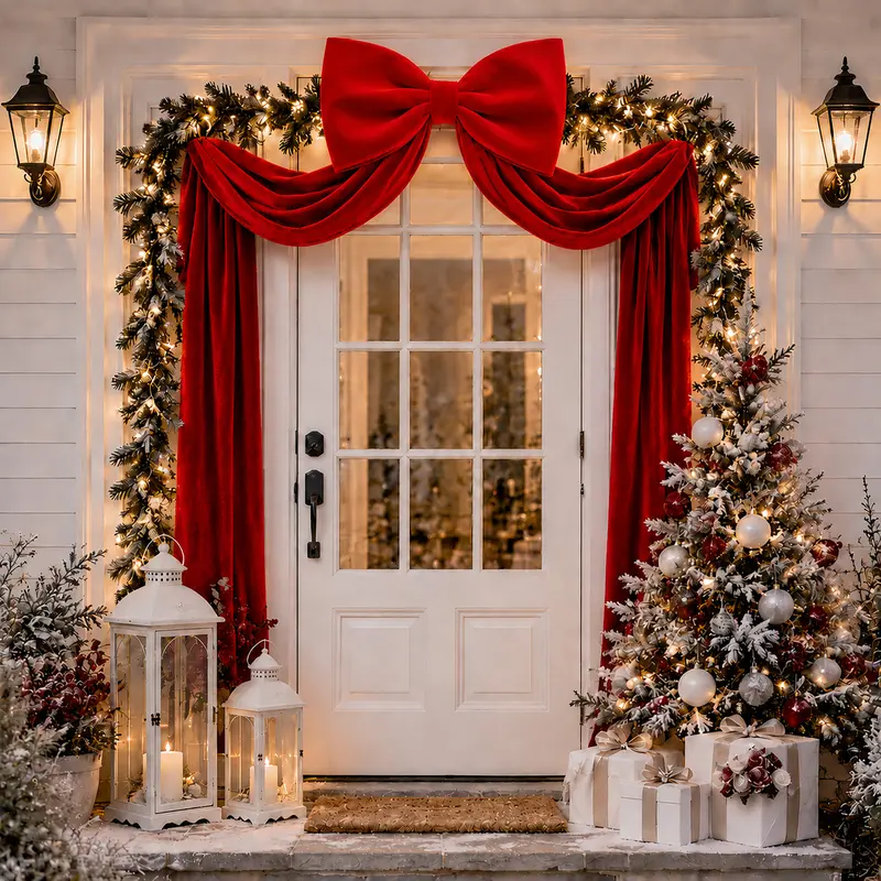 Red Christmas bow thumbnail 7