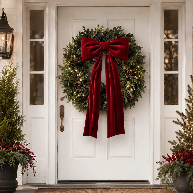 Red Christmas bow thumbnail 8