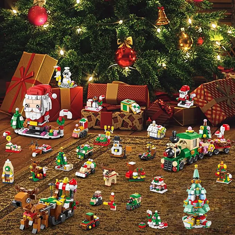 Christmas building set packaging