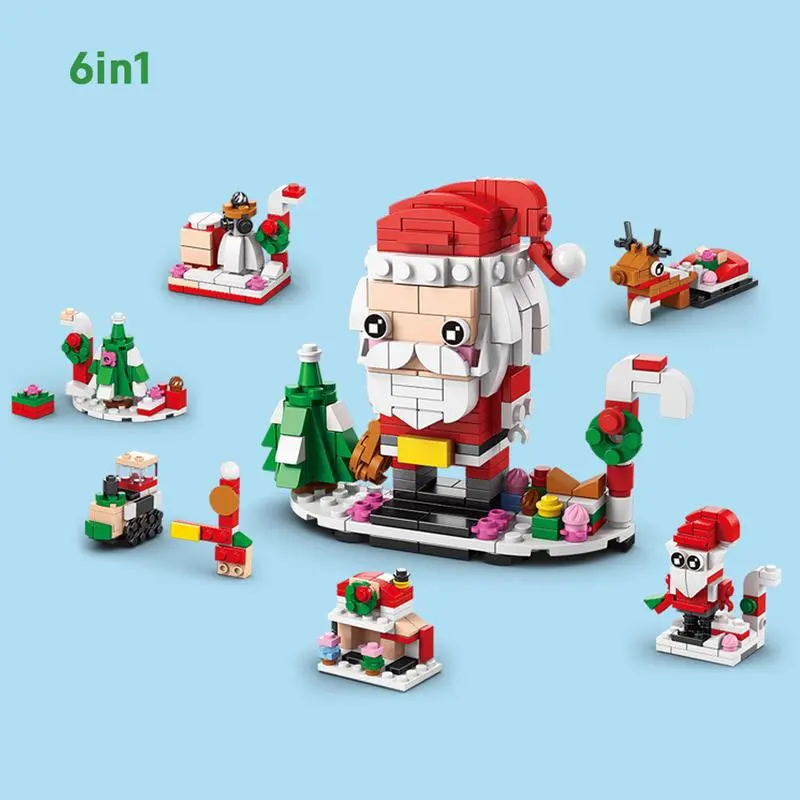 Festive building block model