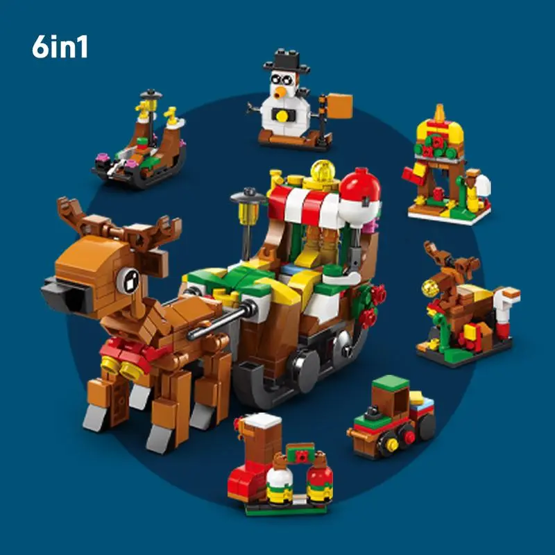 Festive building toy components