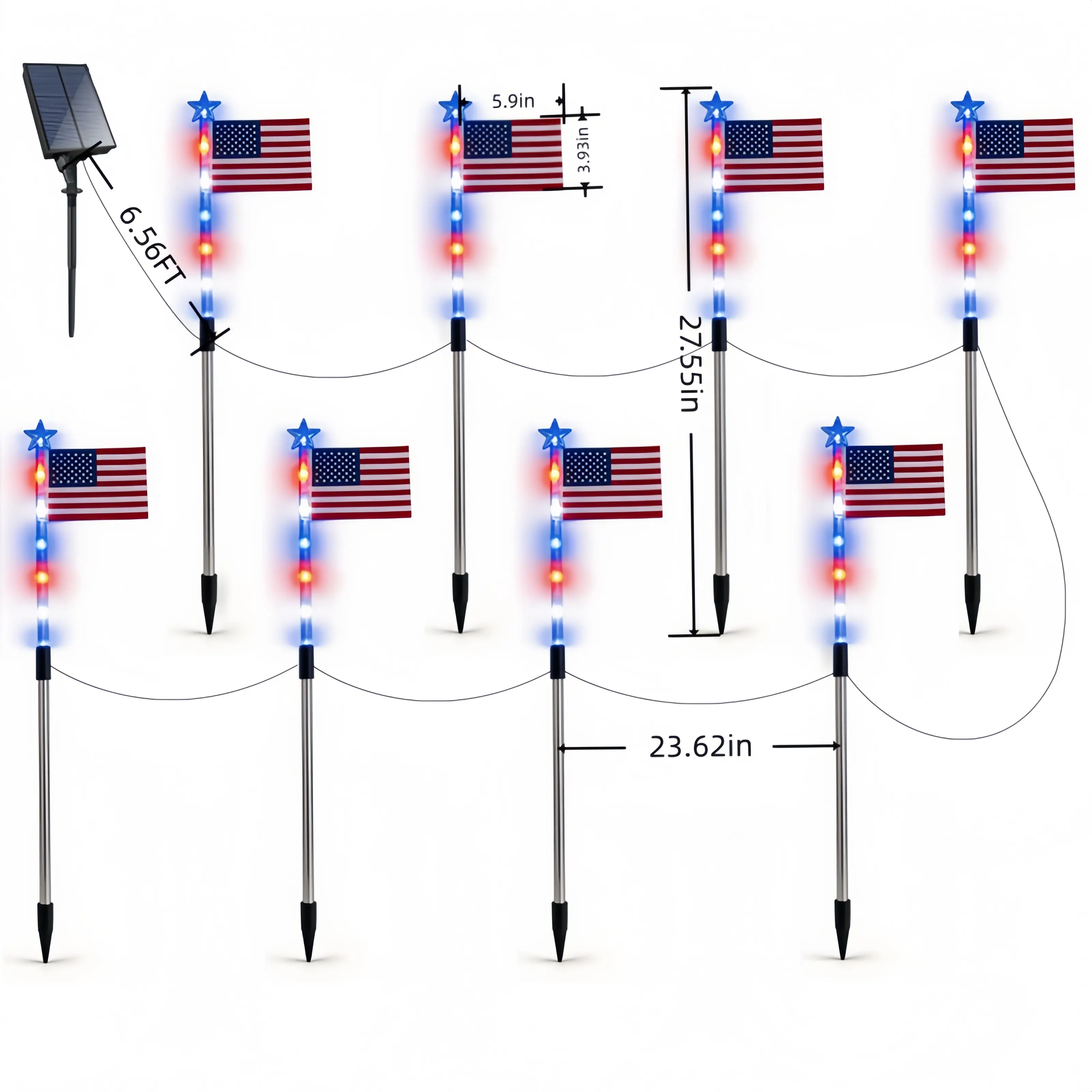 Thumbnail of flag lights