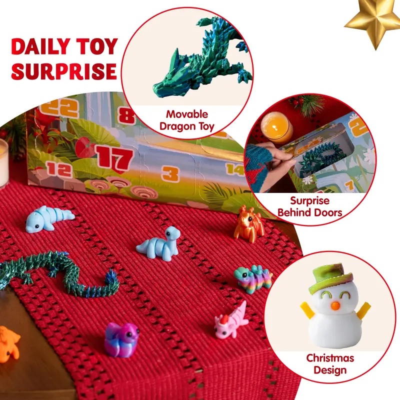 Christmas countdown toy assortment