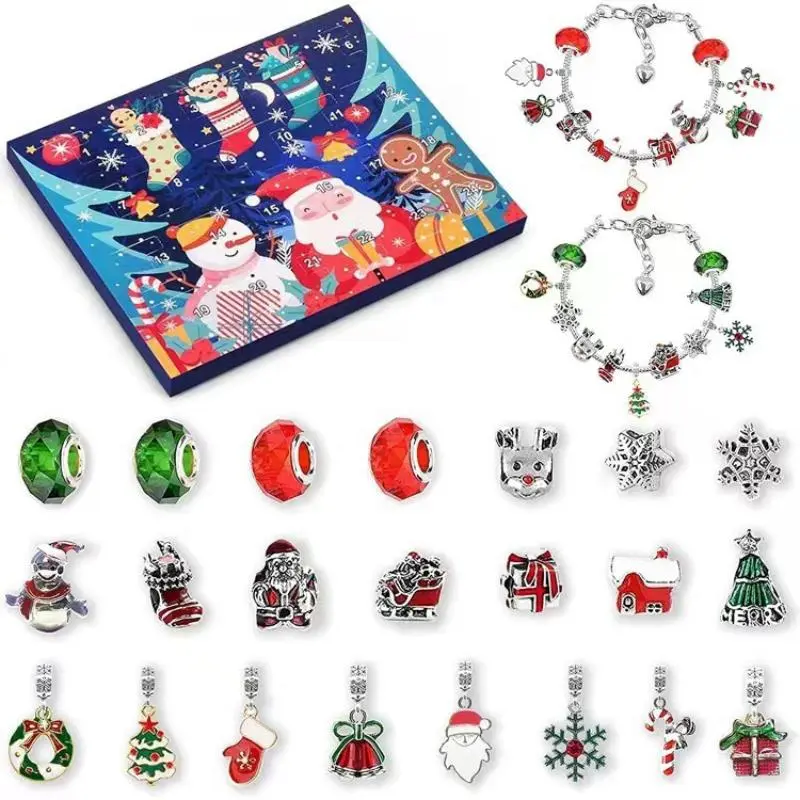 Christmas charm beads and bracelets
