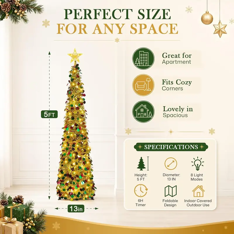 Pre-lit Christmas tree thumbnail