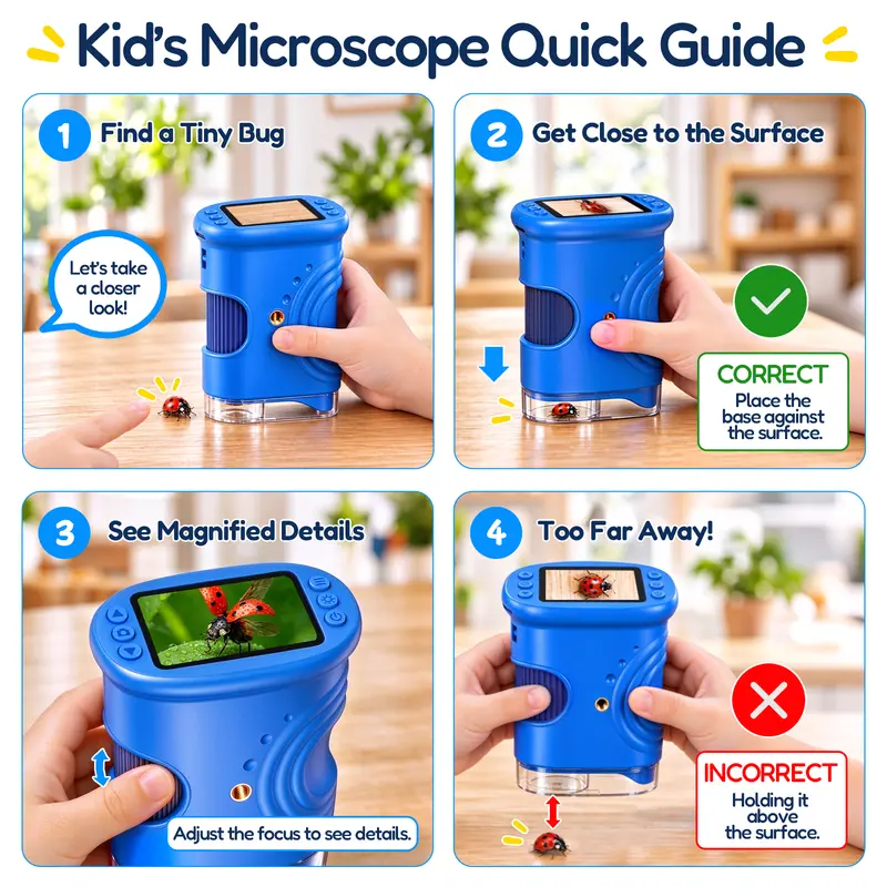 SEEKID handheld microscope details