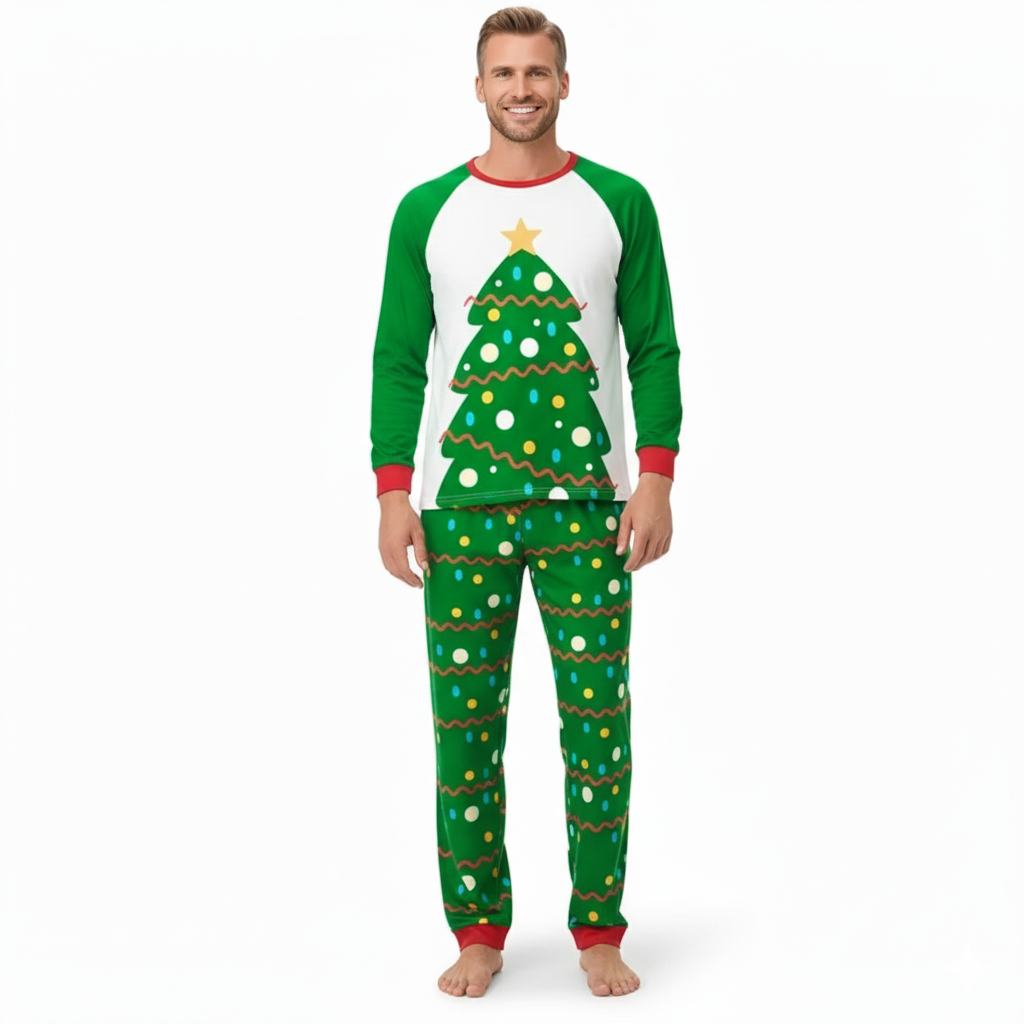 Christmas tree pajama set thumbnail 2