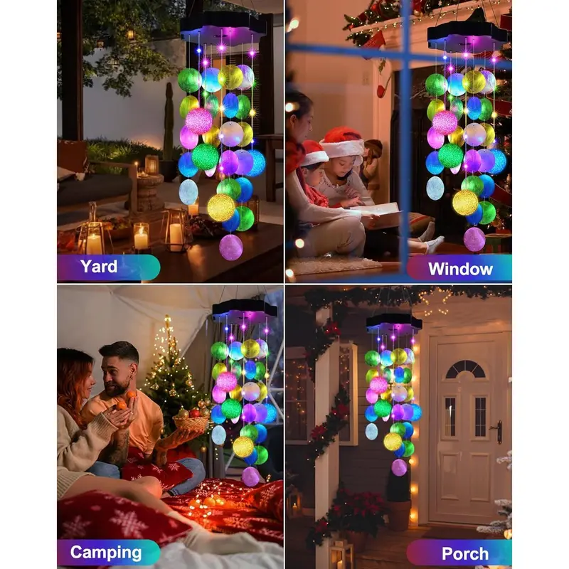 Pastel seashell wind chime light thumbnail