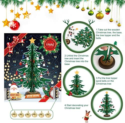 Wooden Christmas countdown display