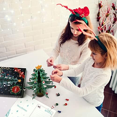 Tabletop tree calendar with pieces