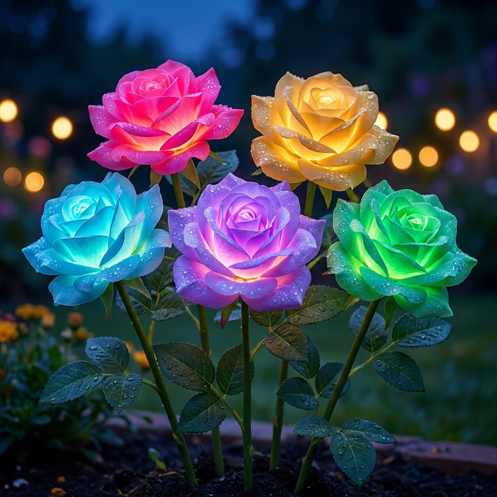 Solar Rose Lights