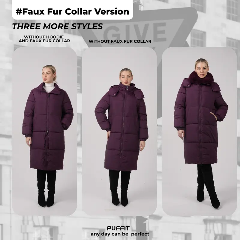 Puffer coat pocket detail