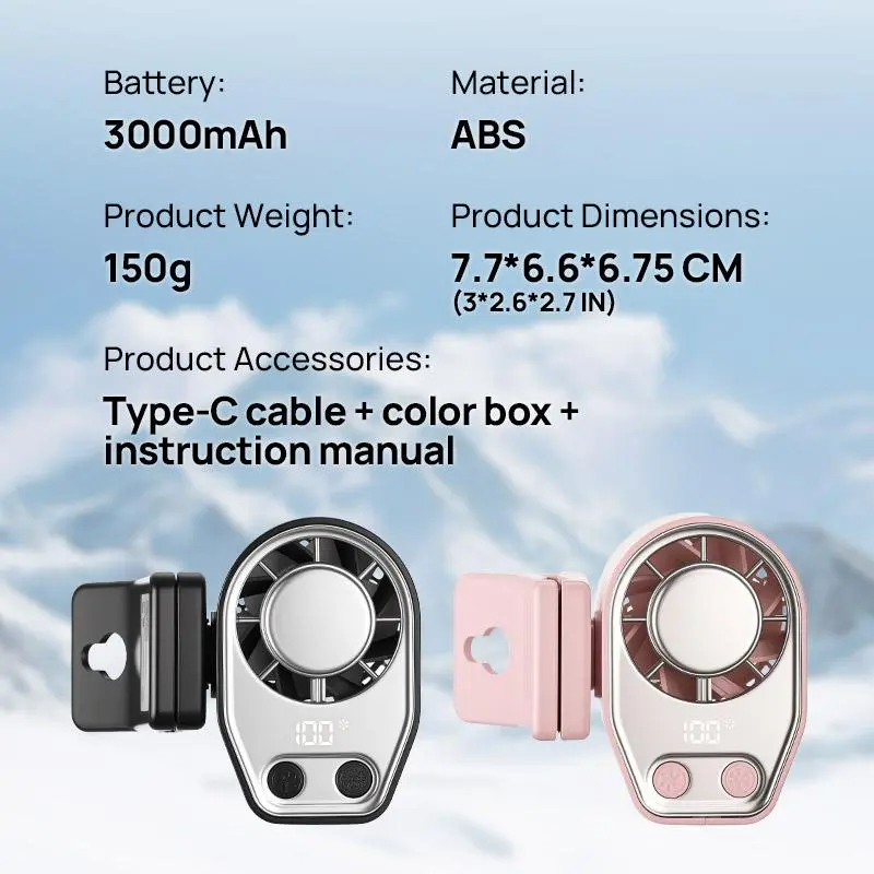 Car clip-on fan view 5