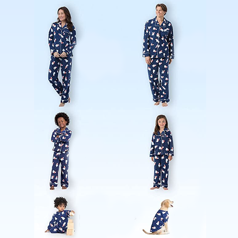 Family pajama set detail