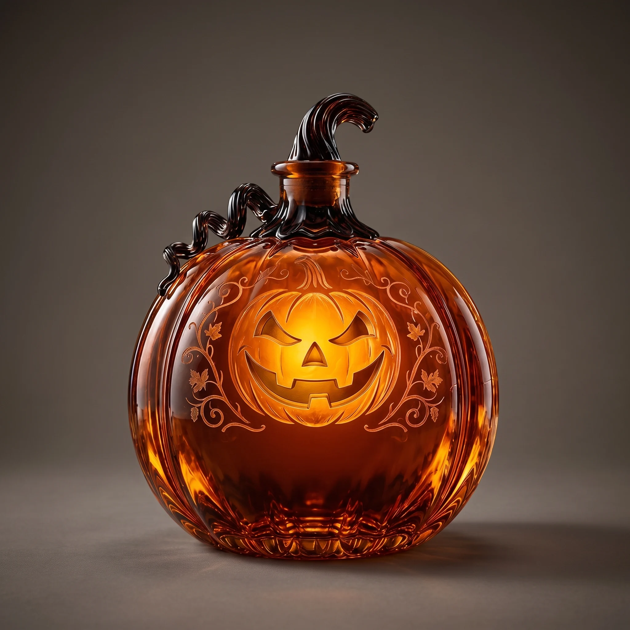 Pumpkin Lantern Whiskey Decanter