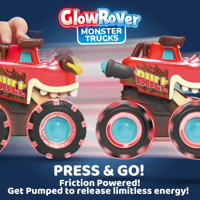 Motion activated monster truck toy detail