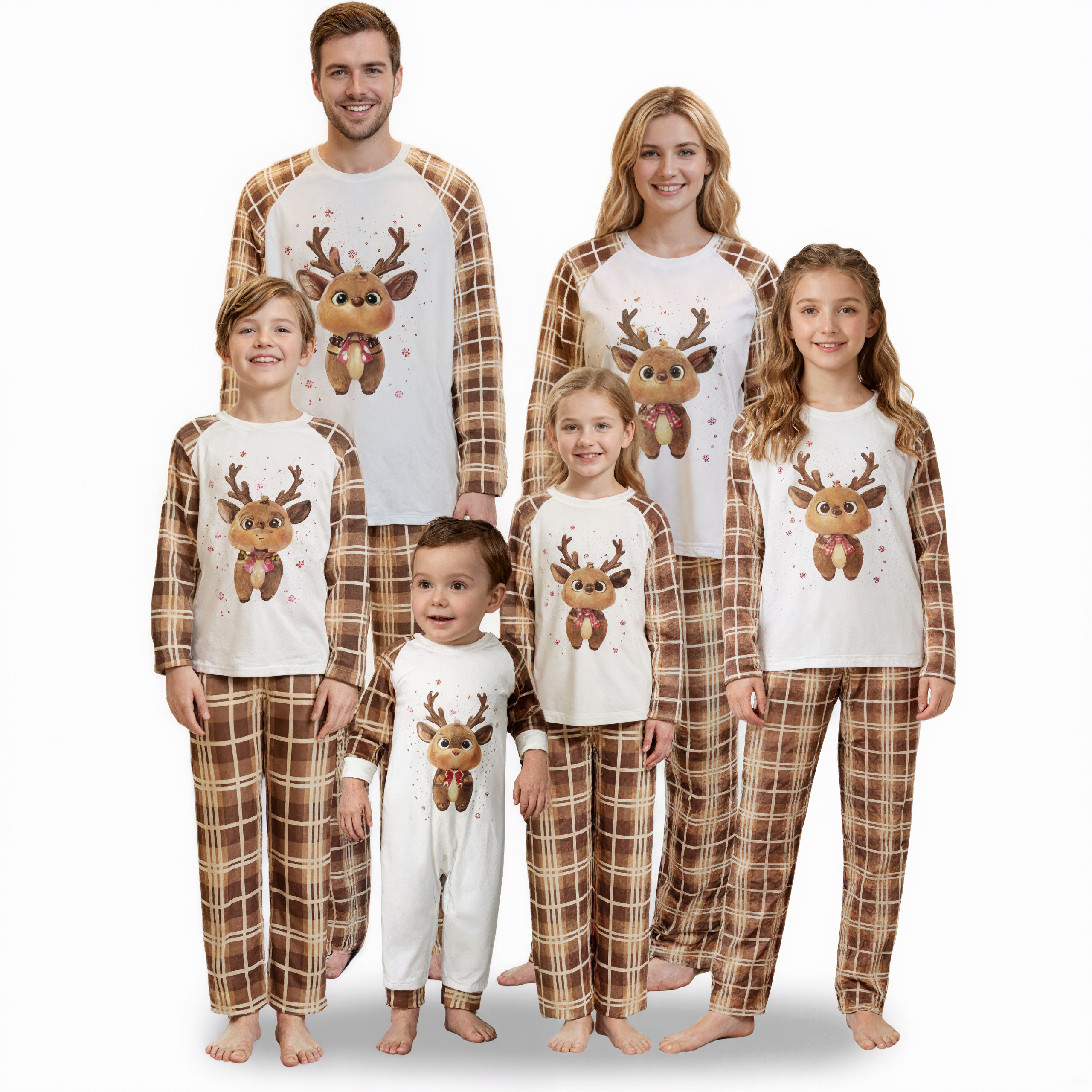 Merry Christmas themed matching pajamas thumbnail