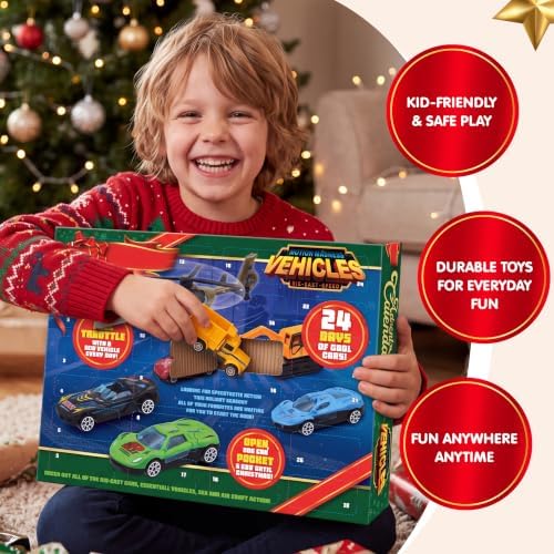 Kids vehicle advent calendar detail