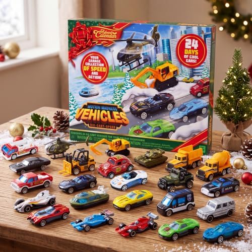 Christmas toy vehicle calendar packaging