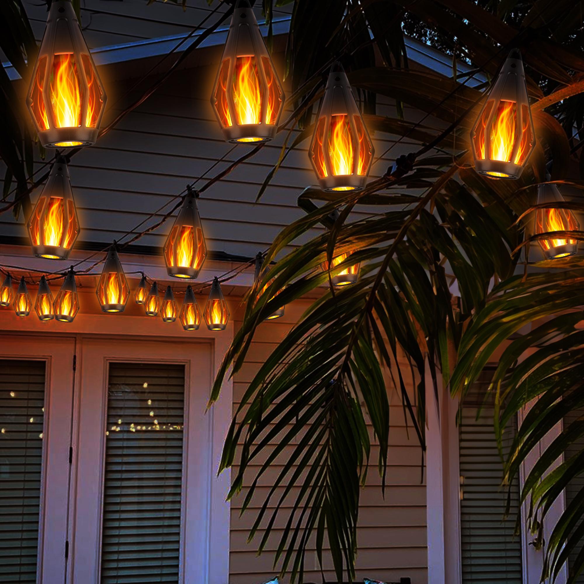 Solar flame string lights thumbnail 5