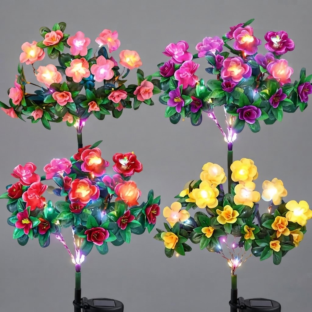Upgrade Your Yard with Weatherproof Solar Azalea Lights