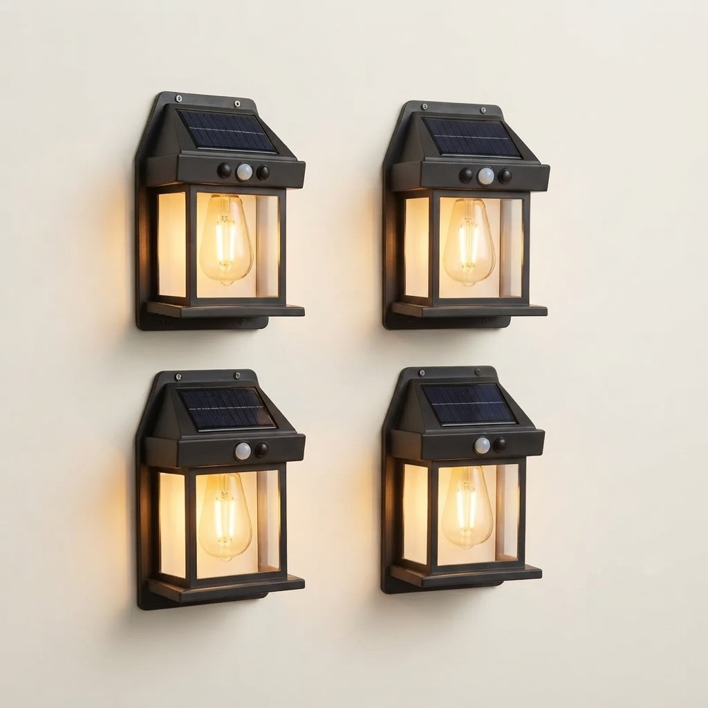 Why the 4-Pack Solar Outdoor Wall Light Set Delivers Maximum Value